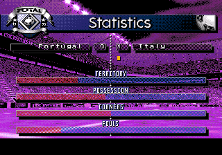 Total Football screenshot 5 for Sega Mega Drive